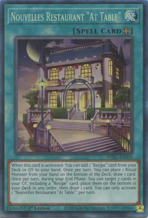 Nouvelles Restaurant "At Table" (CR) (WISU-EN035) - Wild Survivors 1st Edition - Premium Yugioh Single from Konami - Just $16.25! Shop now at Game Crave Tournament Store