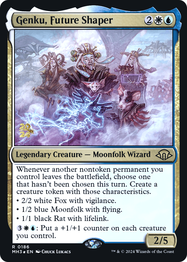 Genku, Future Shaper (PMH3-186S) - Modern Horizons 3 Promos Foil - Premium MTG Single from Wizards of the Coast - Just $0.30! Shop now at Game Crave Tournament Store