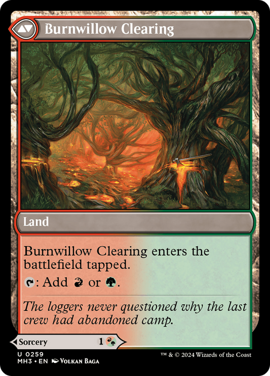 Stump Stomp // Burnwillow Clearing (MH3-259) - Modern Horizons 3 Foil - Premium MTG Single from Wizards of the Coast - Just $2.02! Shop now at Game Crave Tournament Store