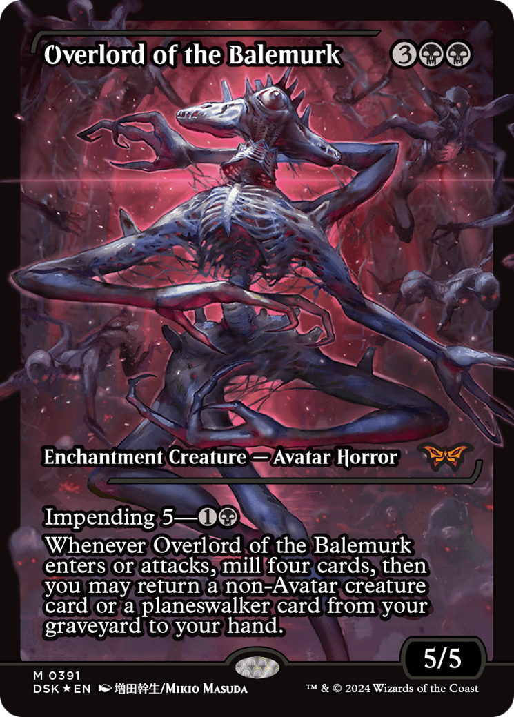 Overlord of the Balemurk (DSK-391) - Duskmourn: House of Horror: (Showcase) Foil - Premium MTG Single from Wizards of the Coast - Just $50.02! Shop now at Game Crave Tournament Store