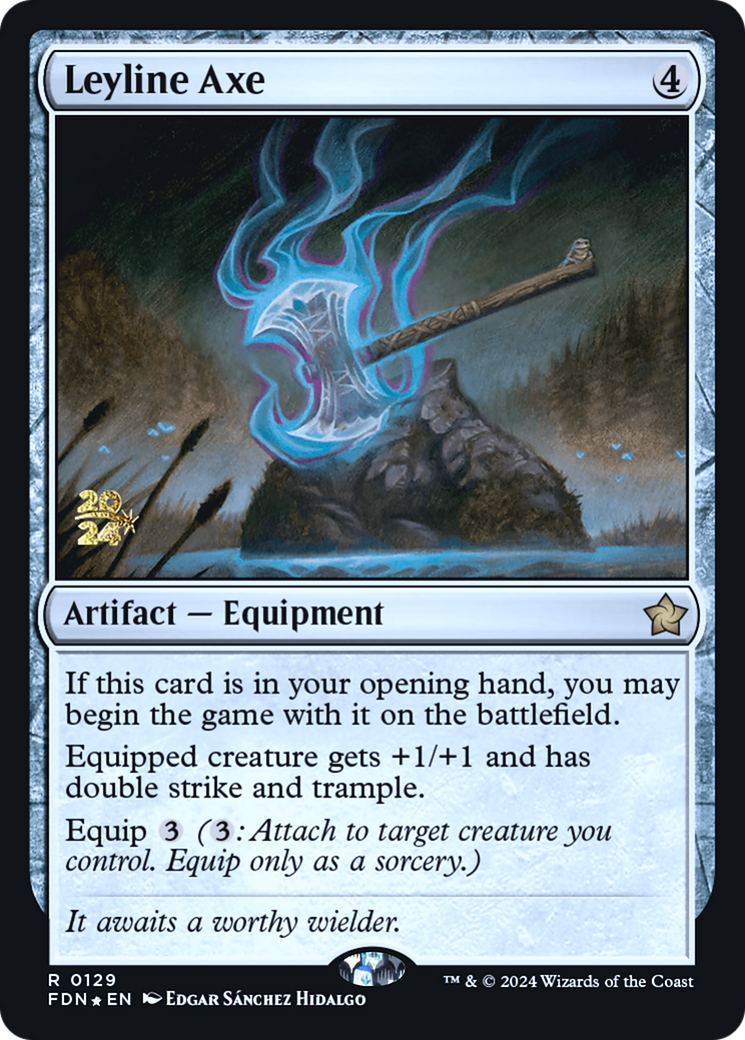 Leyline Axe (PRE-129S) - Foundations Promos Foil - Premium MTG Single from Wizards of the Coast - Just $1.04! Shop now at Game Crave Tournament Store