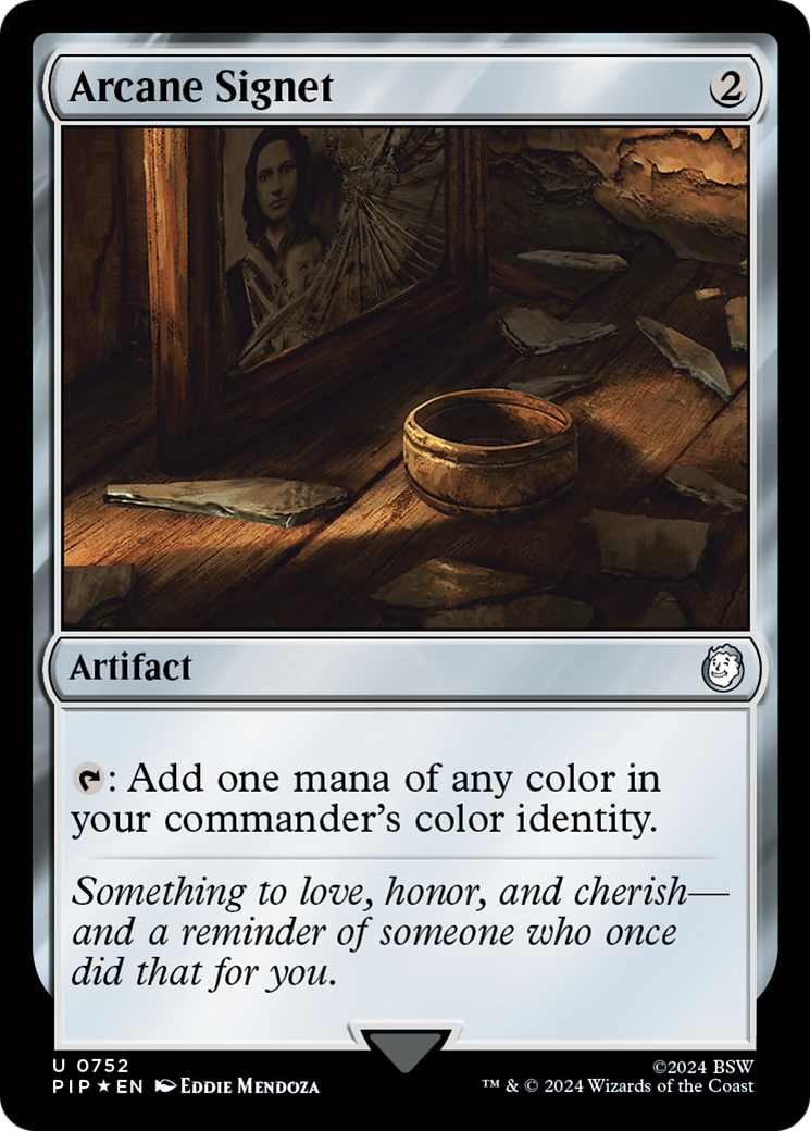 Arcane Signet (PIP-752) - Fallout - Premium MTG Single from Wizards of the Coast - Just $4.46! Shop now at Game Crave Tournament Store
