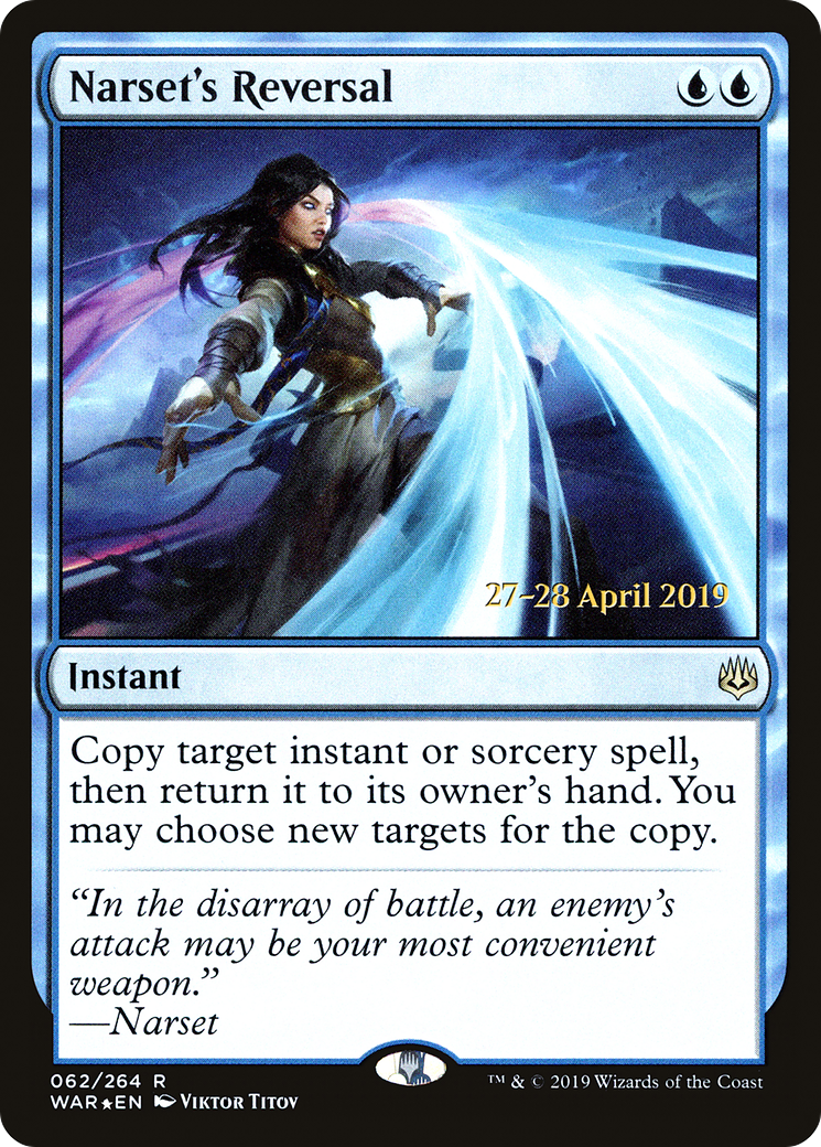 Narset's Reversal (PWAR-62S) - War of the Spark Promos Foil - Premium MTG Single from Wizards of the Coast - Just $11.46! Shop now at Game Crave Tournament Store