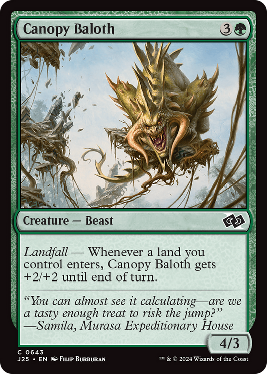 Canopy Baloth (J25-643) - Foundations Jumpstart - Premium MTG Single from Wizards of the Coast - Just $0.25! Shop now at Game Crave Tournament Store