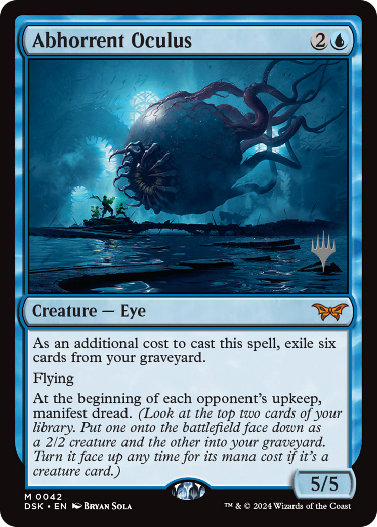 Abhorrent Oculus (PDSK-42P) - Duskmourn: House of Horror Promos Foil - Premium MTG Single from Wizards of the Coast - Just $23.95! Shop now at Game Crave Tournament Store