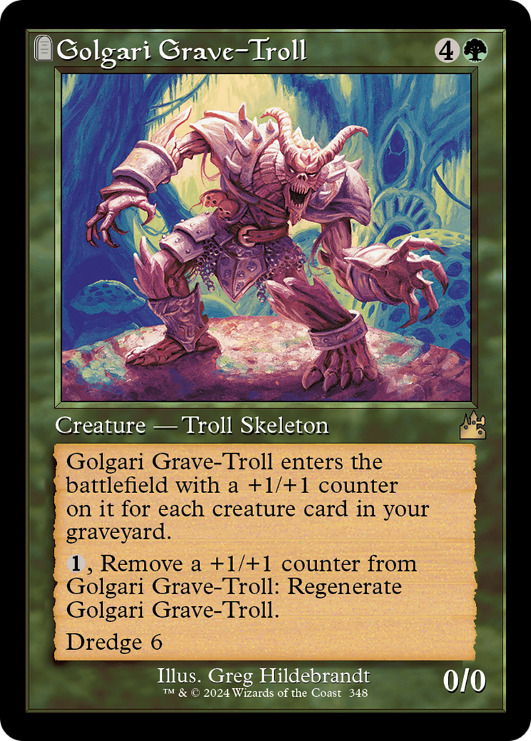 Golgari Grave-Troll (RVR-348) - Ravnica Remastered - Premium MTG Single from Wizards of the Coast - Just $1.03! Shop now at Game Crave Tournament Store