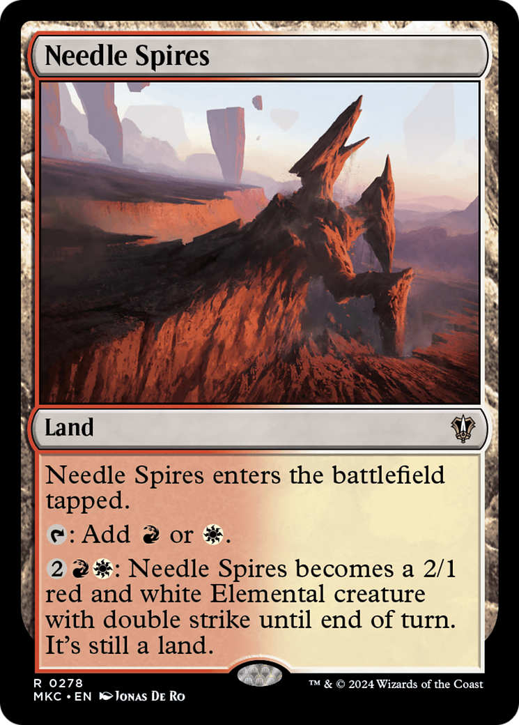 Needle Spires (MKC-278) - Murders at Karlov Manor Commander - Premium MTG Single from Wizards of the Coast - Just $0.25! Shop now at Game Crave Tournament Store