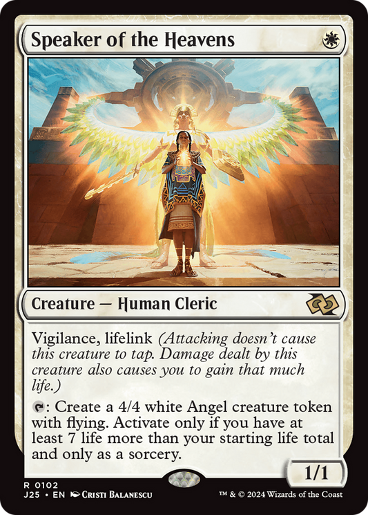 Speaker of the Heavens (J25-102) - Foundations Jumpstart - Premium MTG Single from Wizards of the Coast - Just $0.64! Shop now at Game Crave Tournament Store