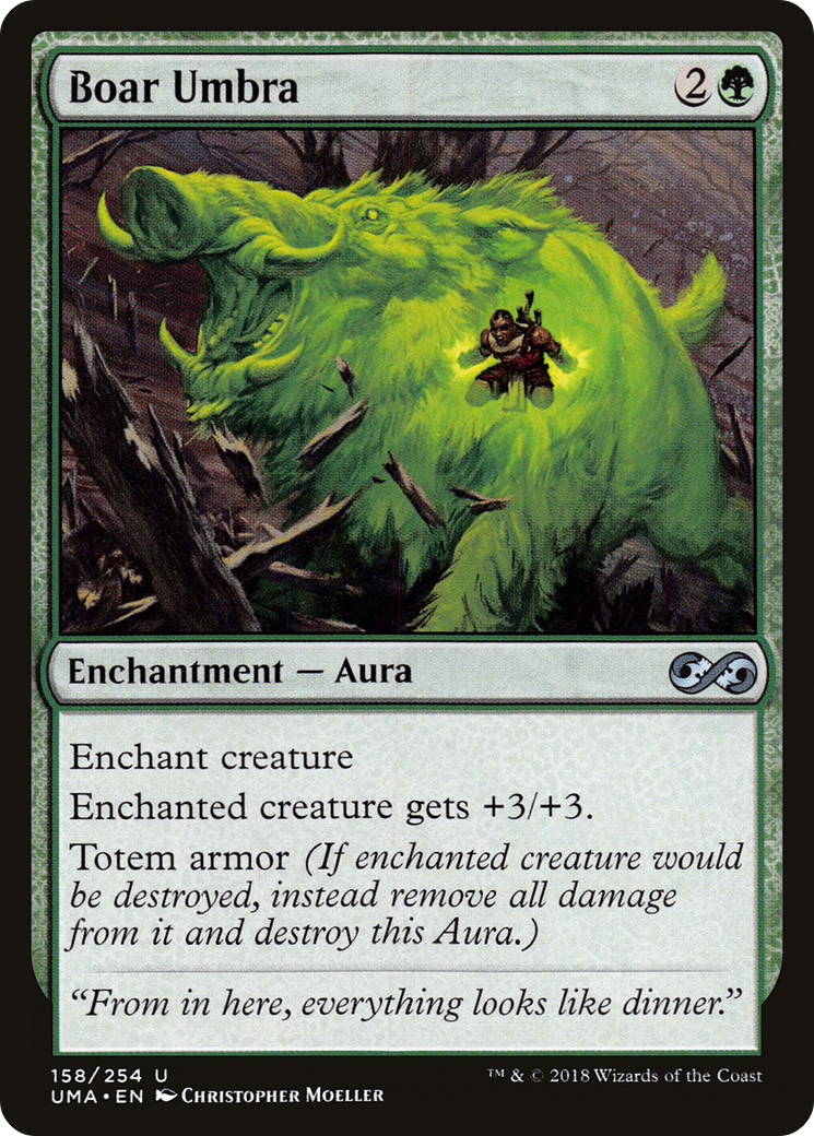 Boar Umbra (UMA-158) - Ultimate Masters Foil - Premium MTG Single from Wizards of the Coast - Just $0.79! Shop now at Game Crave Tournament Store