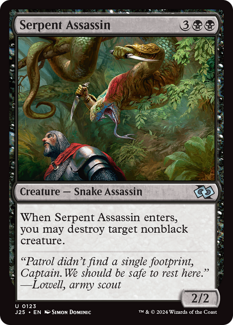 Serpent Assassin (J25-123) - Foundations Jumpstart - Premium MTG Single from Wizards of the Coast - Just $0.25! Shop now at Game Crave Tournament Store