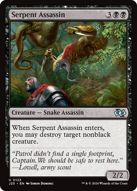 Serpent Assassin (J25-123) - Foundations Jumpstart - Premium MTG Single from Wizards of the Coast - Just $0.25! Shop now at Game Crave Tournament Store