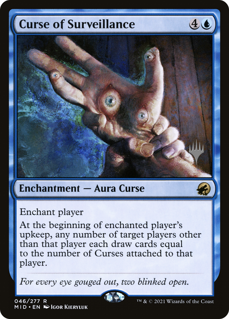 Curse of Surveillance (PMID-46P) - Innistrad: Midnight Hunt Promos - Premium MTG Single from Wizards of the Coast - Just $0.08! Shop now at Game Crave Tournament Store