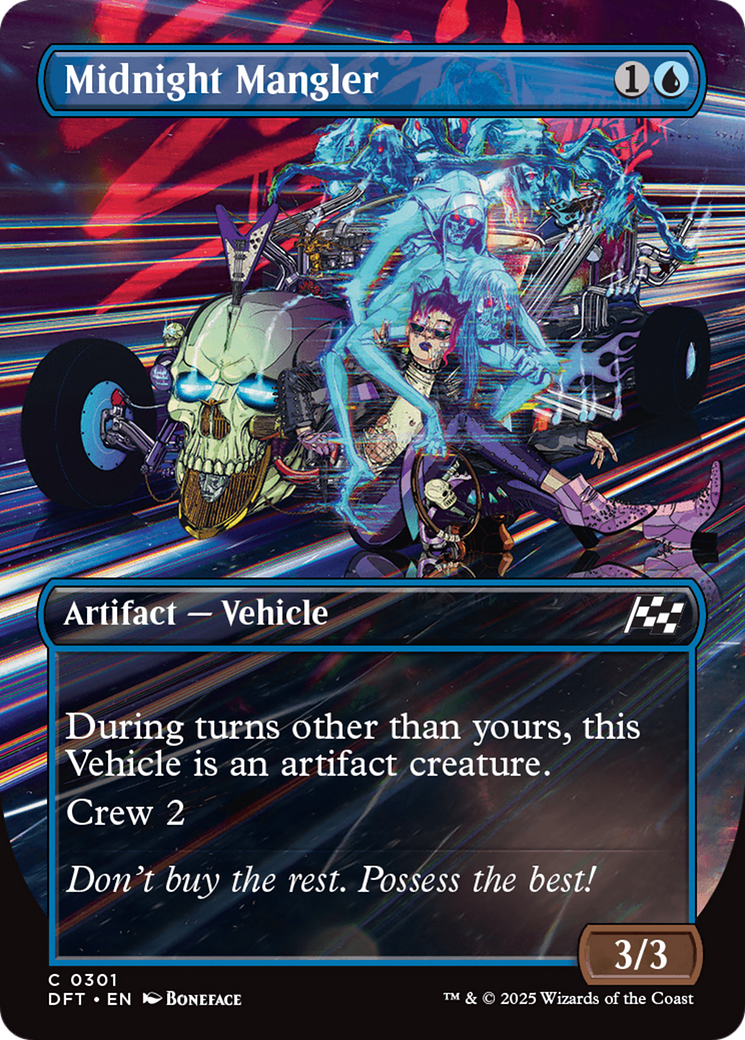 Midnight Mangler (Borderless) (DFT-301) - Aetherdrift Foil - Premium MTG Single from Wizards of the Coast - Just $0.08! Shop now at Game Crave Tournament Store