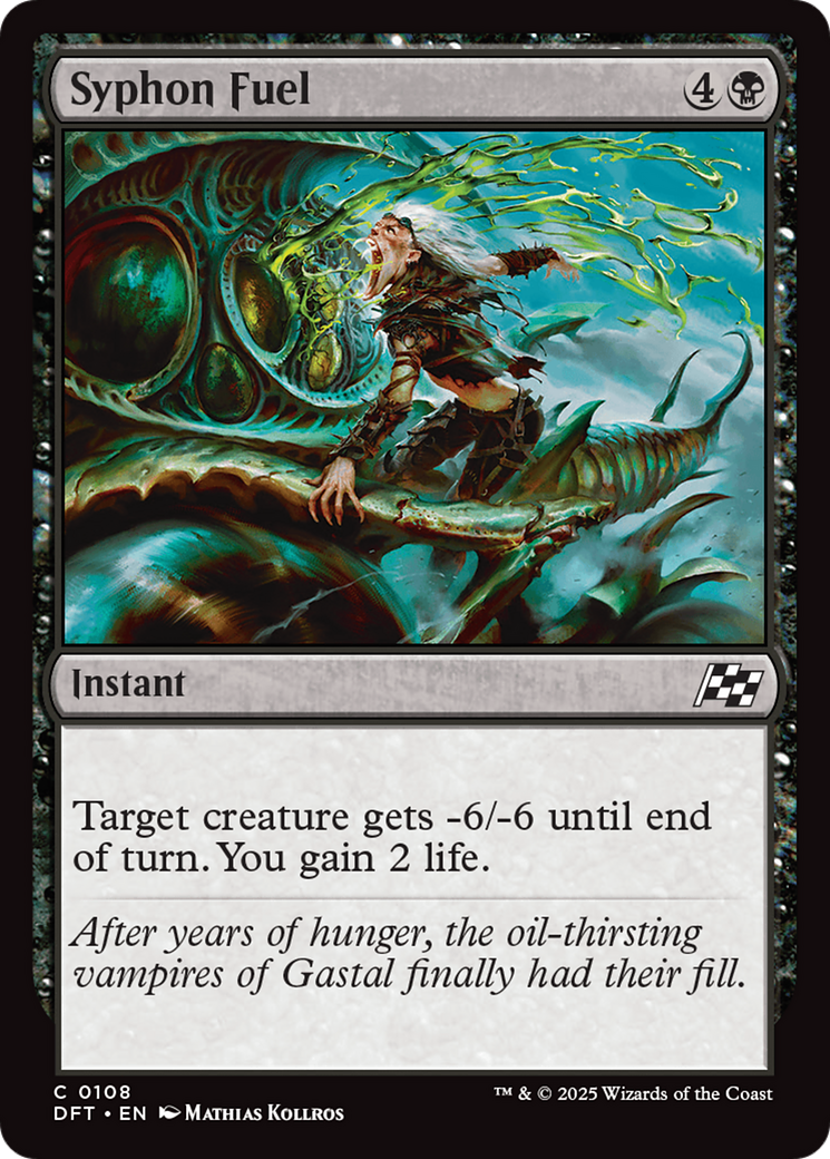 Syphon Fuel (DFT-108) - Aetherdrift Foil - Premium MTG Single from Wizards of the Coast - Just $0.08! Shop now at Game Crave Tournament Store