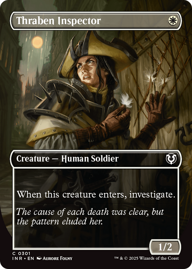 Thraben Inspector (Borderless) (-301) - Innistrad Remastered - Premium MTG Single from Wizards of the Coast - Just $0.29! Shop now at Game Crave Tournament Store
