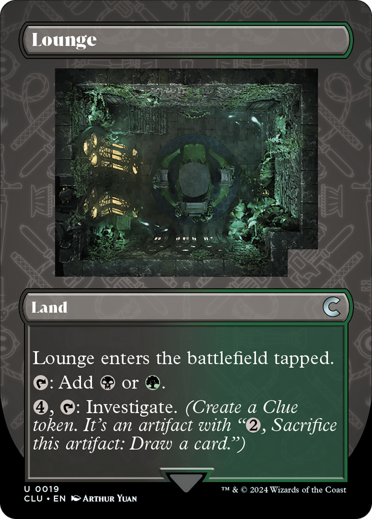 Lounge (CLU-019) - Ravnica: Clue Edition (Borderless) - Premium MTG Single from Wizards of the Coast - Just $0.25! Shop now at Game Crave Tournament Store