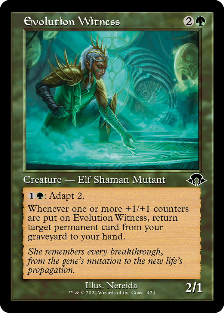 Evolution Witness (MH3-424) - Modern Horizons 3 Foil - Premium MTG Single from Wizards of the Coast - Just $0.25! Shop now at Game Crave Tournament Store