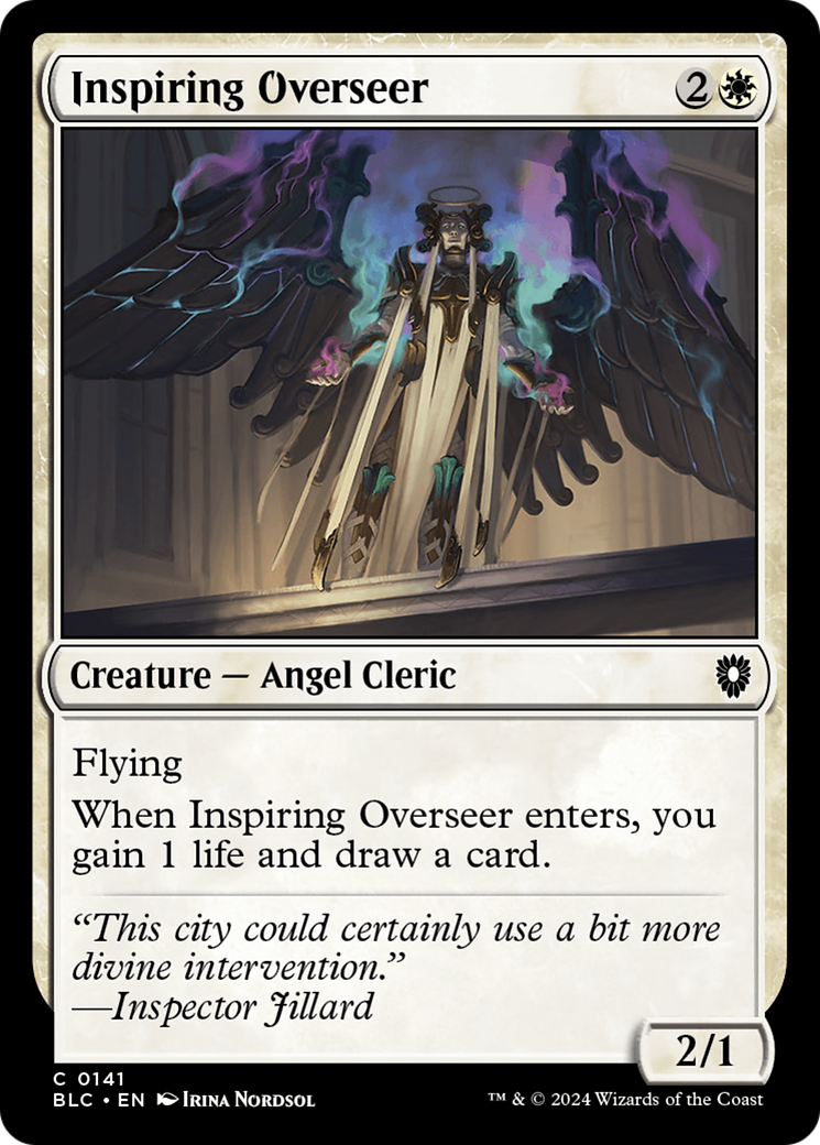 Inspiring Overseer (BLC-141) - Bloomburrow Commander - Premium MTG Single from Wizards of the Coast - Just $0.25! Shop now at Game Crave Tournament Store