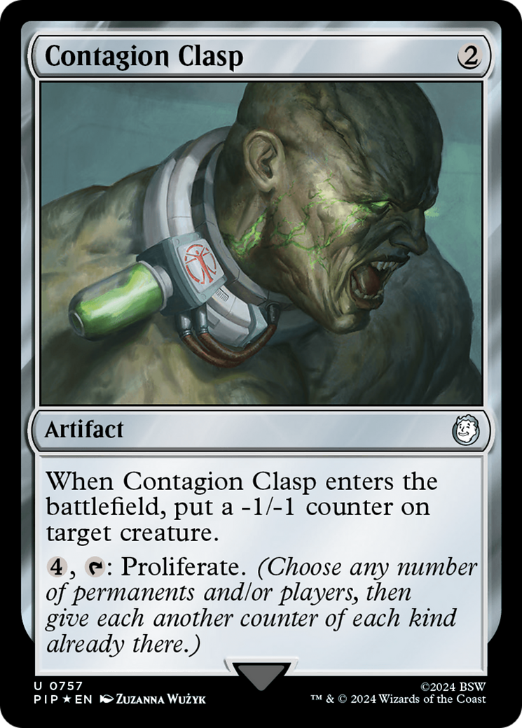 Contagion Clasp (PIP-757) - Fallout Foil - Premium MTG Single from Wizards of the Coast - Just $4.90! Shop now at Game Crave Tournament Store