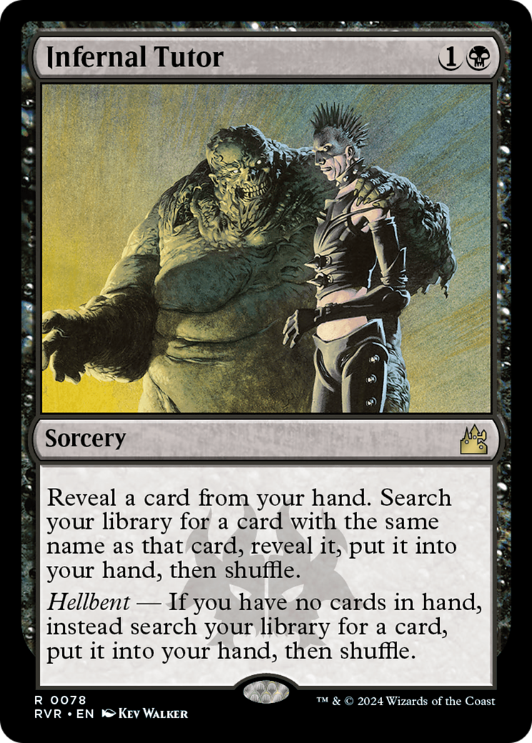 Infernal Tutor (RVR-078) - Ravnica Remastered - Premium MTG Single from Wizards of the Coast - Just $0.25! Shop now at Game Crave Tournament Store