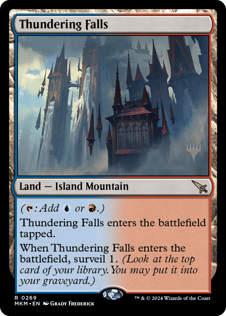 Thundering Falls (PMKM-269P) - Murders at Karlov Manor Promos Foil - Premium MTG Single from Wizards of the Coast - Just $11.01! Shop now at Game Crave Tournament Store