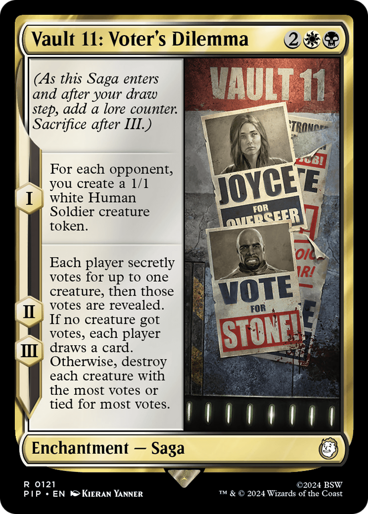 Vault 11: Voter's Dilemma (PIP-121) - Fallout Foil - Premium MTG Single from Wizards of the Coast - Just $1.67! Shop now at Game Crave Tournament Store