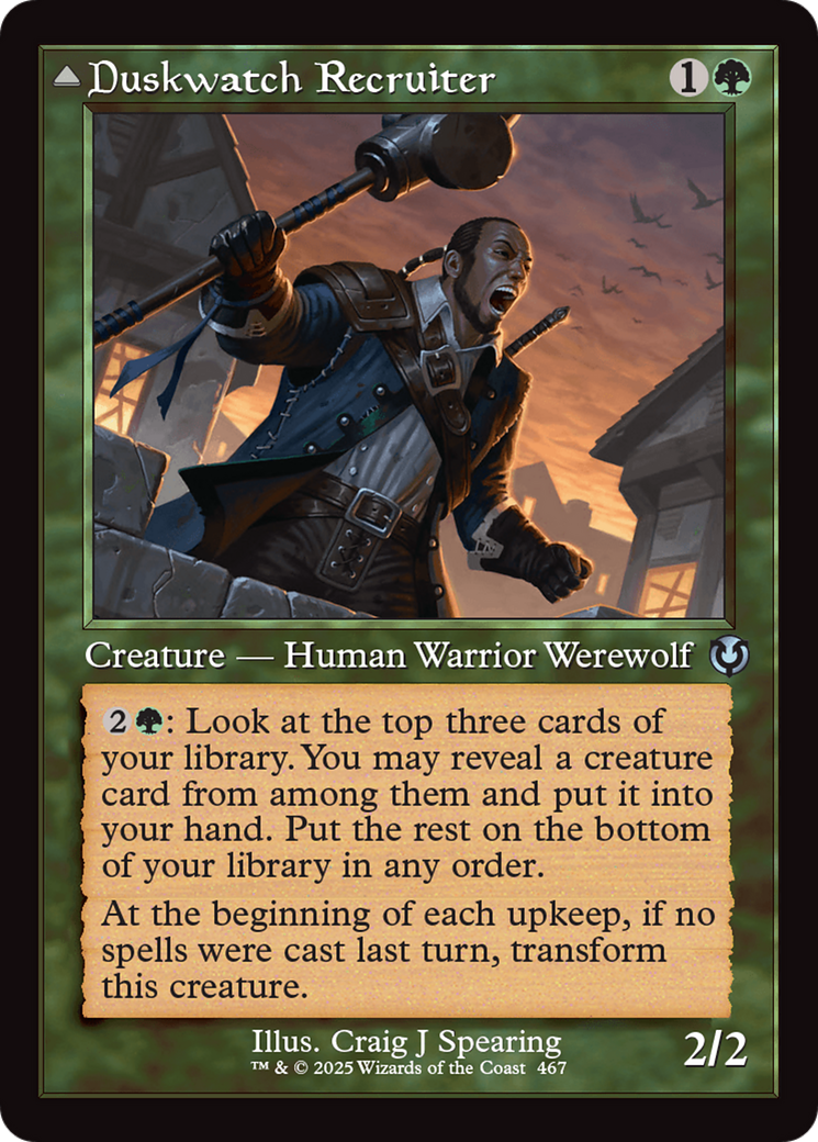 Duskwatch Recruiter (Retro Frame) (-467) - Innistrad Remastered Foil - Premium MTG Single from Wizards of the Coast - Just $1.70! Shop now at Game Crave Tournament Store