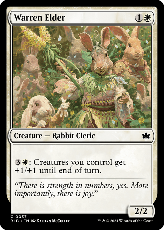 Warren Elder (BLB-037) - Bloomburrow - Premium MTG Single from Wizards of the Coast - Just $0.25! Shop now at Game Crave Tournament Store