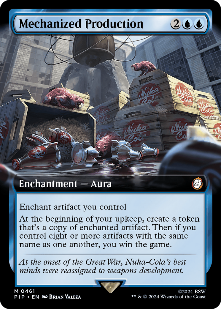 Mechanized Production (PIP-461) - Fallout: (Extended Art) - Premium MTG Single from Wizards of the Coast - Just $2.48! Shop now at Game Crave Tournament Store