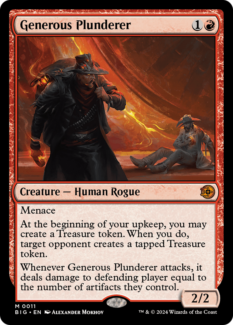 Generous Plunderer (BIG-011) - The Big Score - Premium MTG Single from Wizards of the Coast - Just $3.85! Shop now at Game Crave Tournament Store