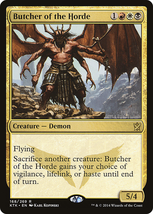 Butcher of the Horde (KTK-168) - Khans of Tarkir - Premium MTG Single from Wizards of the Coast - Just $0.25! Shop now at Game Crave Tournament Store