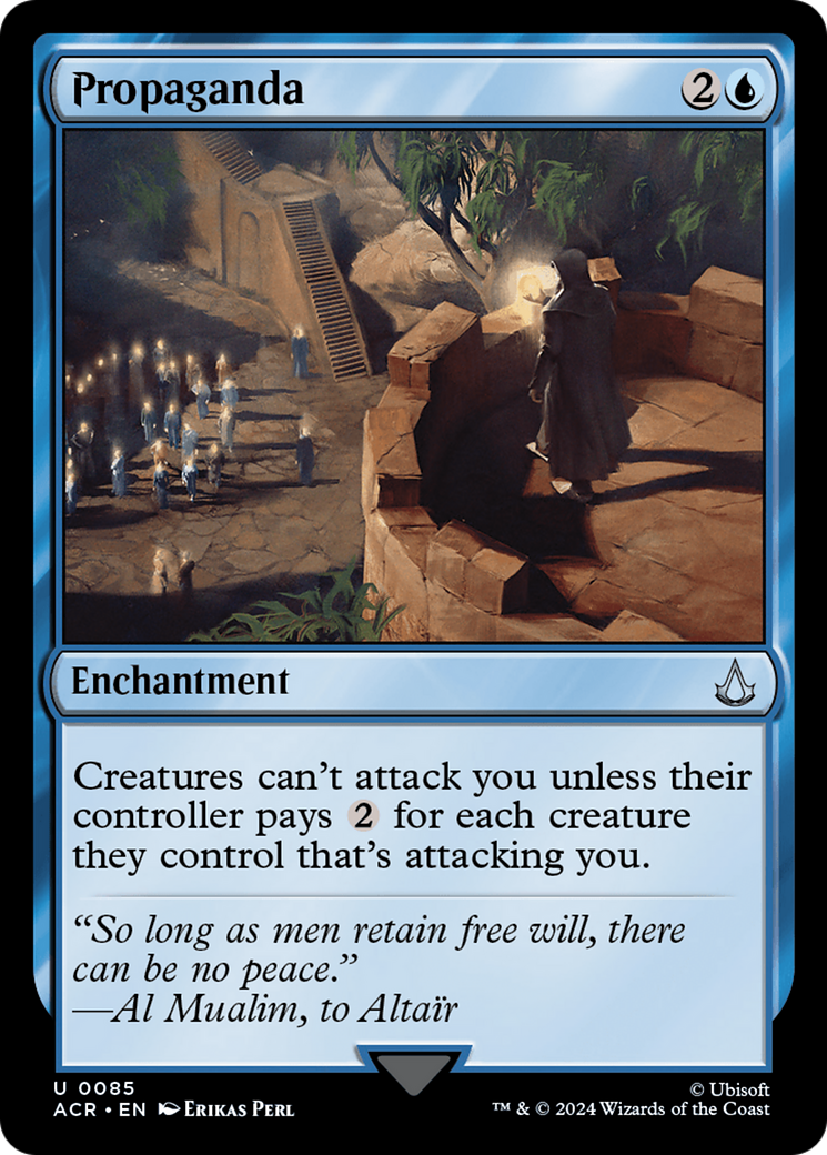 Propaganda (ACR-085) - Assassin's Creed Foil - Premium MTG Single from Wizards of the Coast - Just $1.58! Shop now at Game Crave Tournament Store
