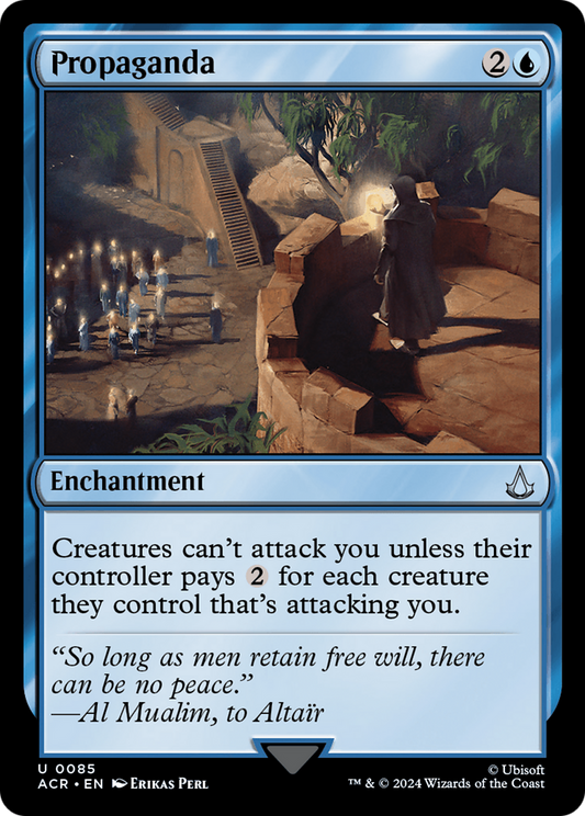 Propaganda (ACR-085) - Assassin's Creed Foil - Premium MTG Single from Wizards of the Coast - Just $1.58! Shop now at Game Crave Tournament Store