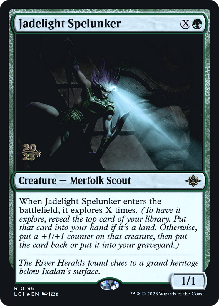 Jadelight Spelunker (PLCI-196S) - The Lost Caverns of Ixalan Promos Foil - Premium MTG Single from Wizards of the Coast - Just $0.29! Shop now at Game Crave Tournament Store