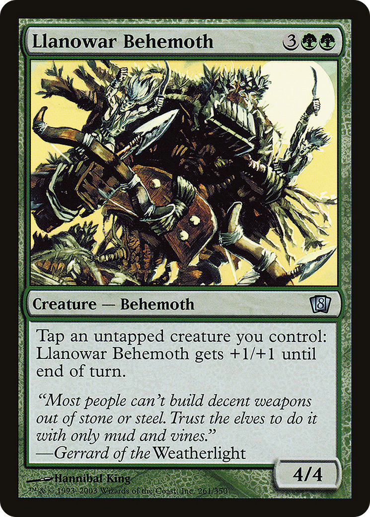Llanowar Behemoth (8ED-261★) - 8th Edition