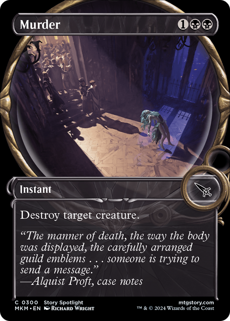 Murder (MKM-300) - Murders at Karlov Manor: (Showcase) - Premium MTG Single from Wizards of the Coast - Just $0.25! Shop now at Game Crave Tournament Store