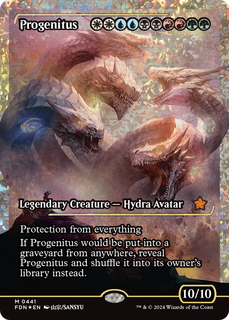 Progenitus (FDN-441) - Foundations: (Showcase) Foil - Premium MTG Single from Wizards of the Coast - Just $112.02! Shop now at Game Crave Tournament Store