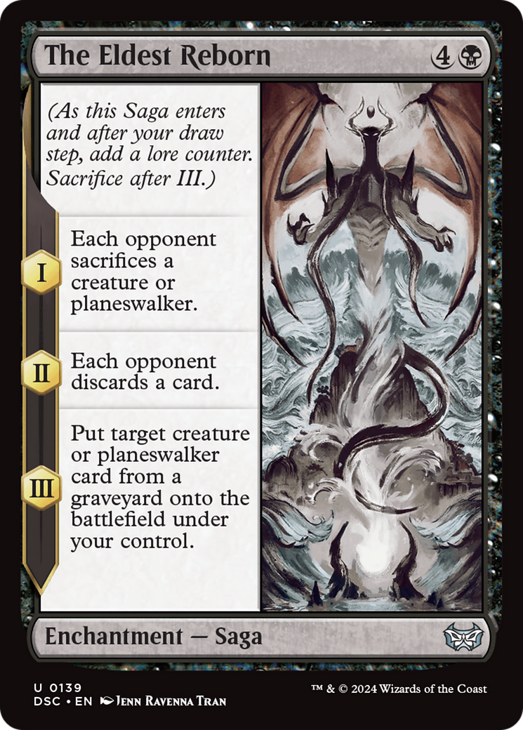 The Eldest Reborn (DSC-139) - Duskmourn: House of Horror Commander - Premium MTG Single from Wizards of the Coast - Just $0.25! Shop now at Game Crave Tournament Store