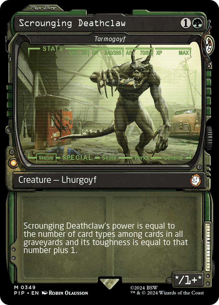 Tarmogoyf (PIP-349) - Fallout / Scrounging Deathclaw: (Showcase) Foil - Premium MTG Single from Wizards of the Coast - Just $6.34! Shop now at Game Crave Tournament Store