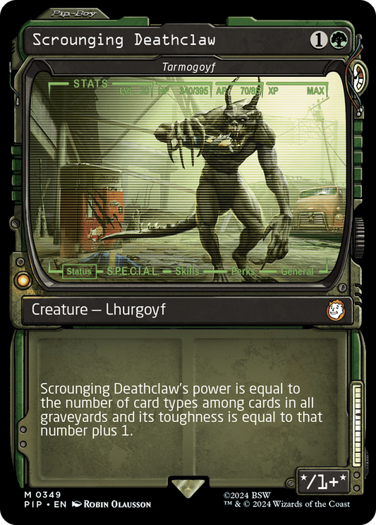 Tarmogoyf (PIP-349) - Fallout / Scrounging Deathclaw: (Showcase) - Premium MTG Single from Wizards of the Coast - Just $5.77! Shop now at Game Crave Tournament Store