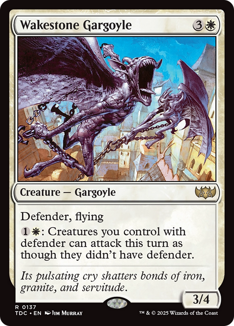 Wakestone Gargoyle (TDC-137) - Tarkir: Dragonstorm Commander - Premium MTG Single from Wizards of the Coast - Just $0.08! Shop now at Game Crave Tournament Store