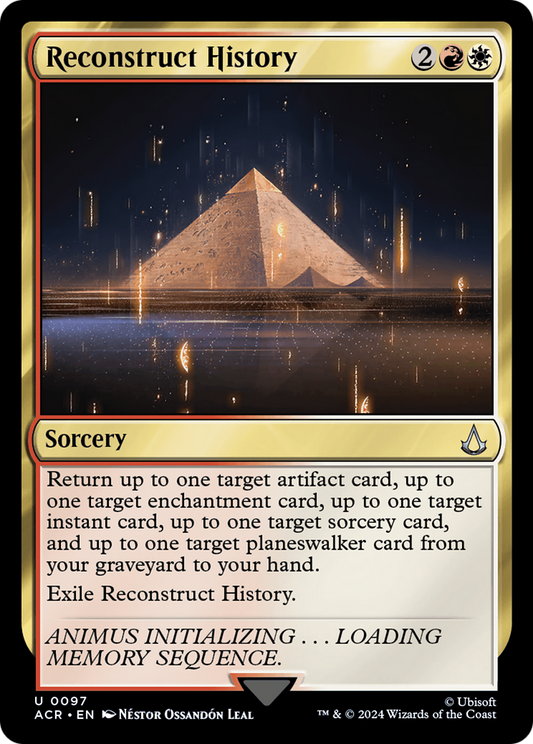 Reconstruct History (ACR-097) - Assassin's Creed Foil - Premium MTG Single from Wizards of the Coast - Just $0.25! Shop now at Game Crave Tournament Store