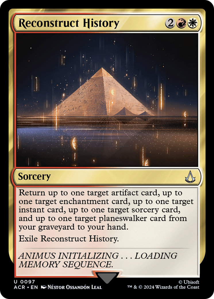Reconstruct History (ACR-097) - Assassin's Creed - Premium MTG Single from Wizards of the Coast - Just $0.25! Shop now at Game Crave Tournament Store