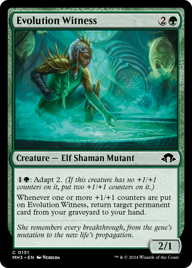Evolution Witness (MH3-151) - Modern Horizons 3 Foil - Premium MTG Single from Wizards of the Coast - Just $1.02! Shop now at Game Crave Tournament Store