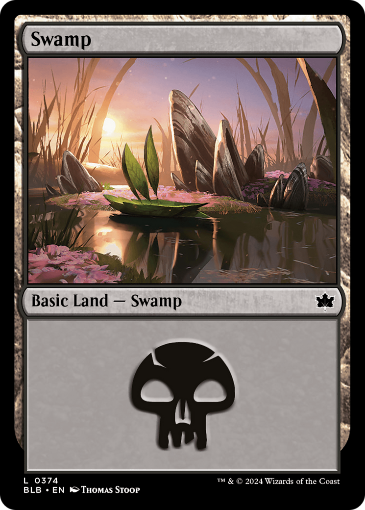 Swamp (BLB-374) - Bloomburrow - Premium MTG Single from Wizards of the Coast - Just $0.25! Shop now at Game Crave Tournament Store