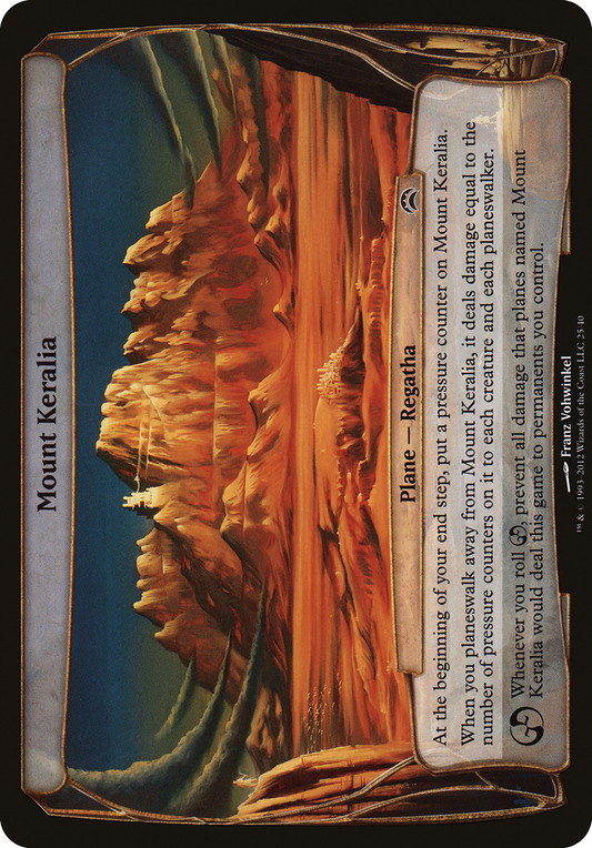 Mount Keralia (OVER-025) - Planechase 2012 Planes Foil