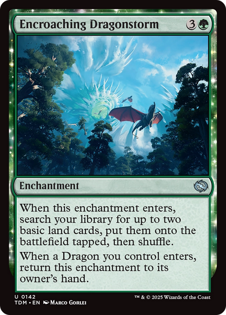 Encroaching Dragonstorm (TDM-142) - Tarkir: Dragonstorm: (enchantment) - Premium MTG Single from Wizards of the Coast - Just $0.08! Shop now at Game Crave Tournament Store