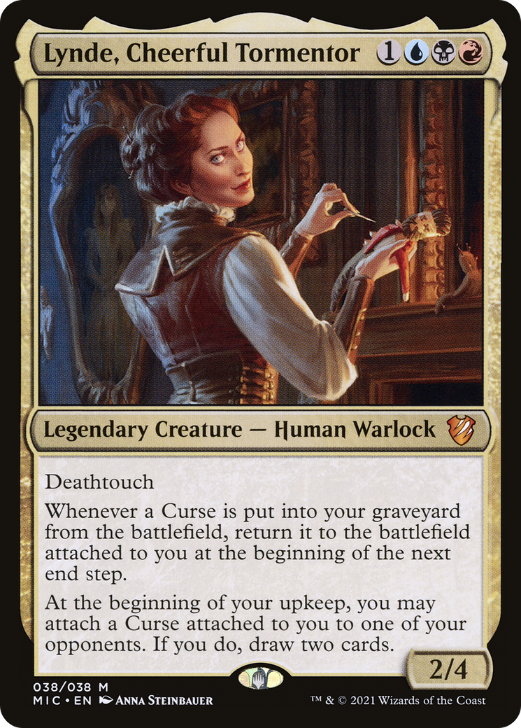 Lynde, Cheerful Tormentor (MIC-038) - Midnight Hunt Commander - Premium MTG Single from Wizards of the Coast - Just $0.19! Shop now at Game Crave Tournament Store