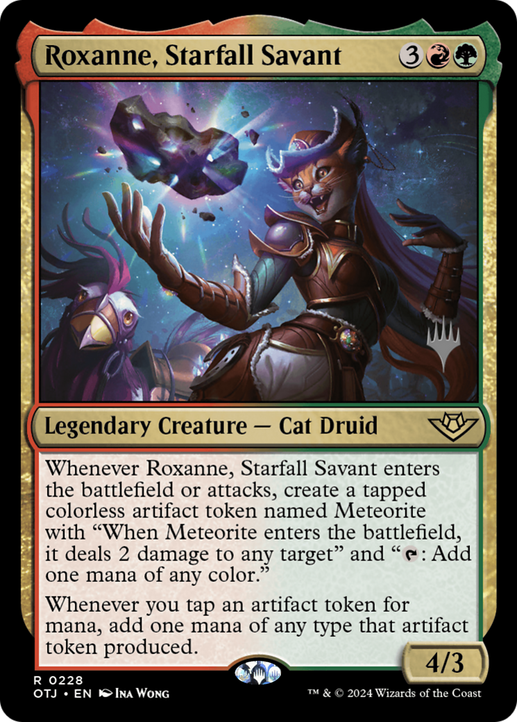 Roxanne, Starfall Savant (POTJ-228P) - Outlaws of Thunder Junction Promos Foil - Premium MTG Single from Wizards of the Coast - Just $0.94! Shop now at Game Crave Tournament Store