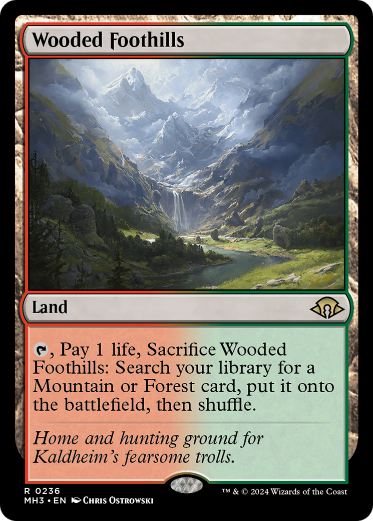Wooded Foothills (MH3-236) - Modern Horizons 3 - Premium MTG Single from Wizards of the Coast - Just $10.78! Shop now at Game Crave Tournament Store